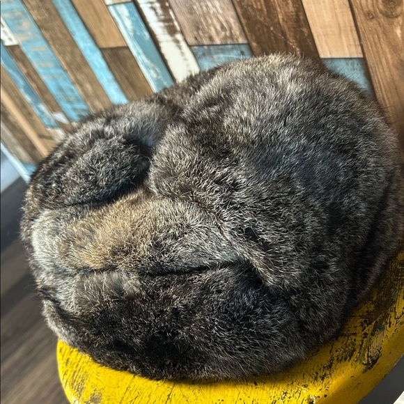 Authentic warm Gray Fur Hat vintage - Picture 13 of 13